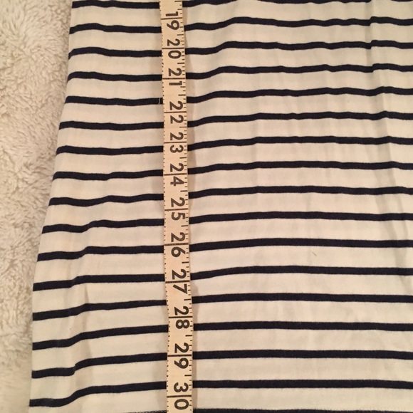 🌟5/$25⚡️ H&M Divided long sleeved cotton navy striped dress - Picture 4 of 10